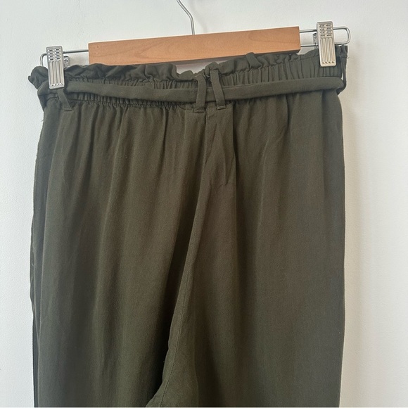 H&M Dark Olive Green Paper Bag Pants - Picture 5 of 9